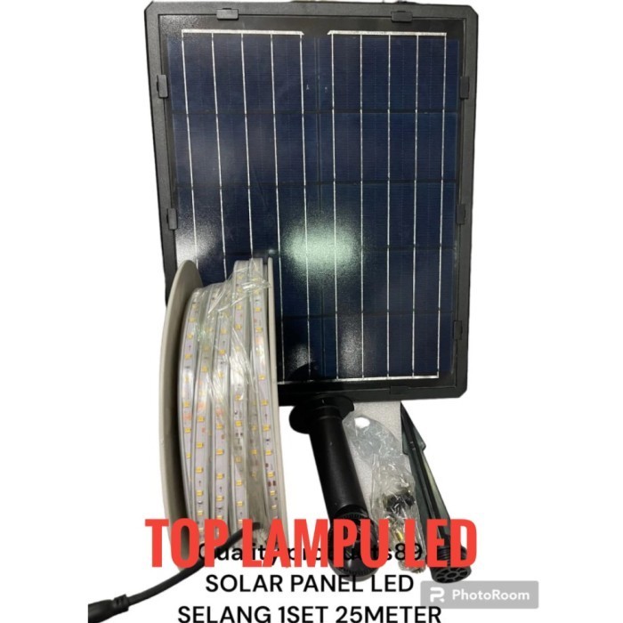 Lampu Led Selang Solar 25M Led Strip Selang Tenaga Surya 25 Meter Lampu