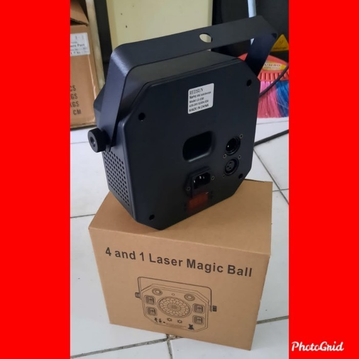 Lampu Laser Magic Ball Disco 4In1 Sensor Sound,Support Dmx,Dan Auto Lampu