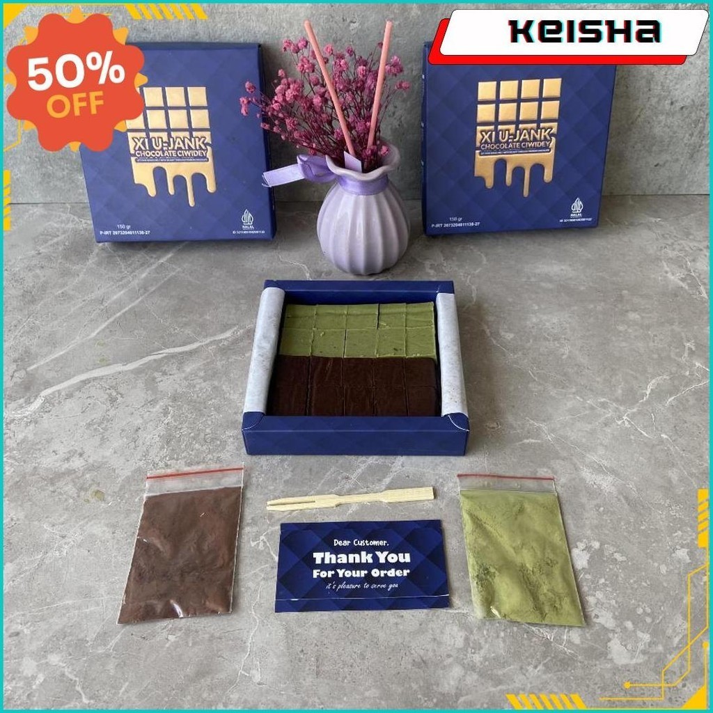 

Xiujank Nama Mix Matcha Dark Chocolate Bisa Cod