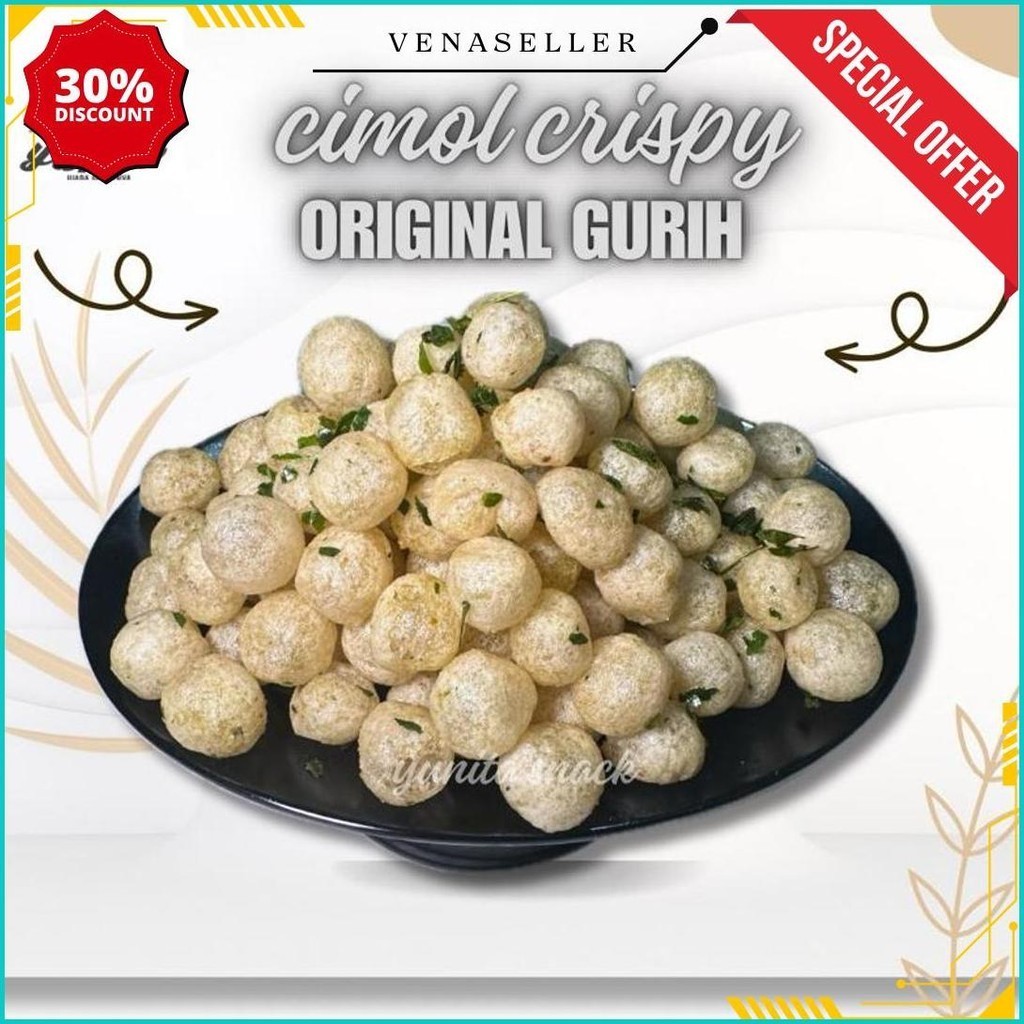 

Cimol Kering Pedas Crispy Daun Jeruk 50 Gram (20 Pcs) Cod