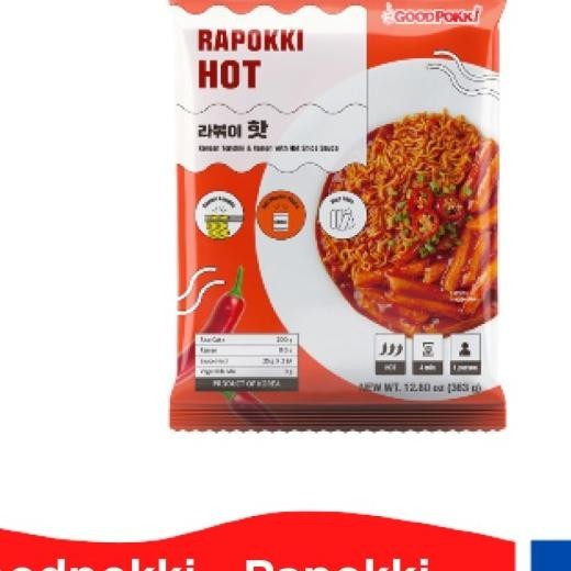 

Goodpokki Rapokki Hot ( Ramen Topokki Pedas) - 360 Gr