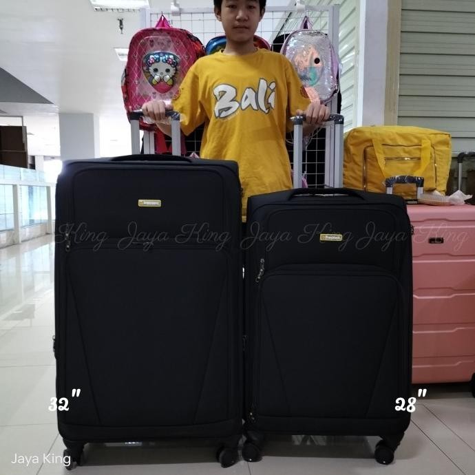 KOPER KAIN 28 INCH PRESIDENT KANVAS BAGASI EXPANDING TSA RODA 4 PUTAR