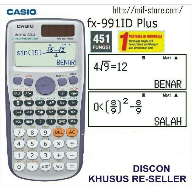 

Ready Casio Scientific fx 991id plus Original Grosir