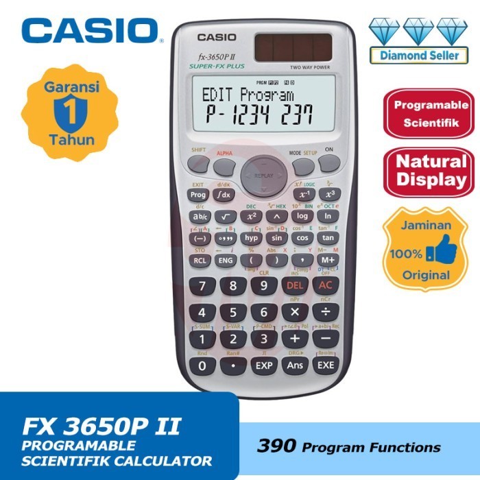 

Ready KALKULATOR CASIO FX 3650 PII