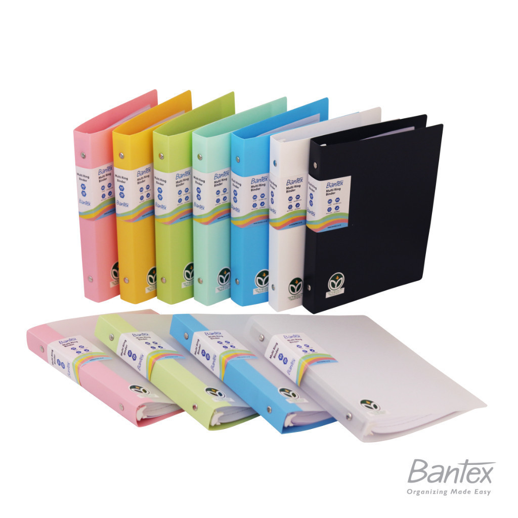 

[Terminal Stationery 01] Bantex Bi-Colour New Trendy Multi Ring Binder B5 26 Ring - 3526