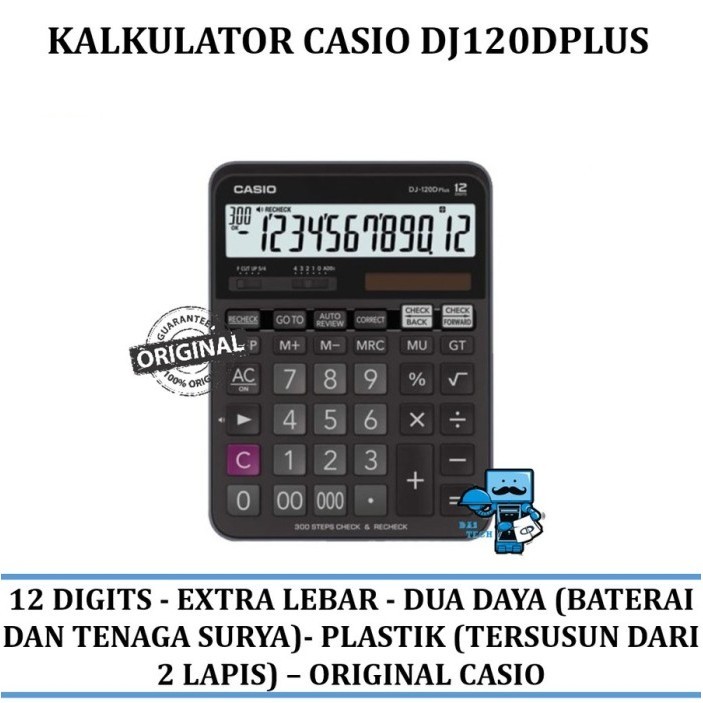 

Ready Kalkulator Casio DJ120D Original