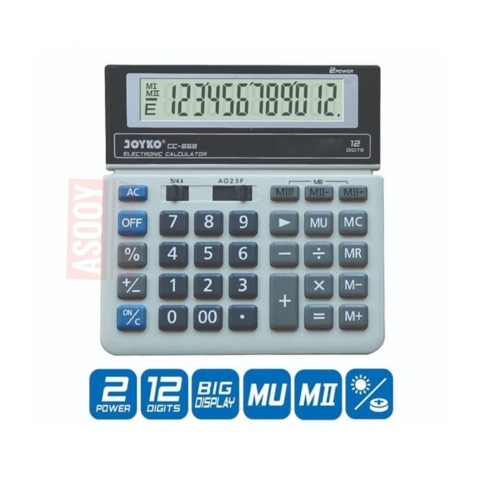 

Ready Calculator / Kalkulator Joyko CC-868 12 digits