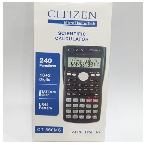 

Ready Kalkulator Scientific Matematika/Fisika/Kimia Citizen CT-350MS