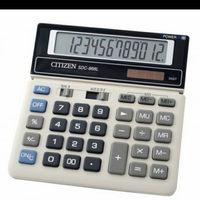 

Ready kalkulator 868 sdc-868 L citizen 12 digit