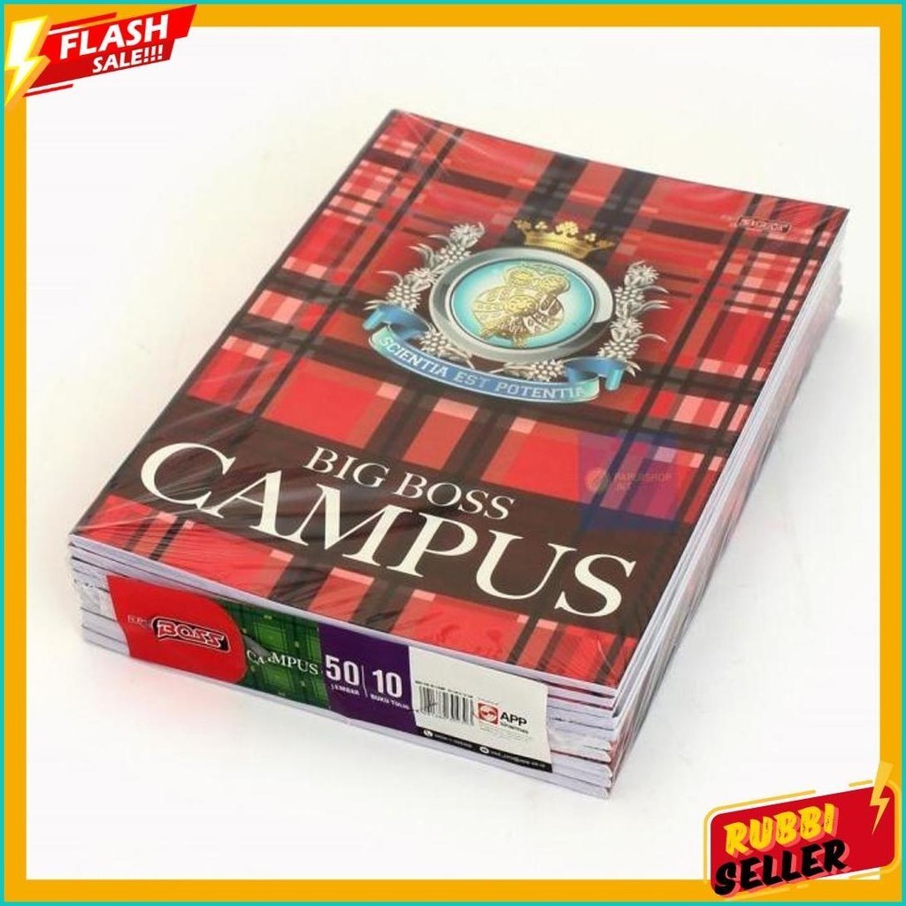 

[ Pack ] Buku Tulis Big Boss Campus 50 Lembar | 36 Lembar | 42 Lembar | Buku Tulis Bigboss (Order Sebelum Ketinggalan)