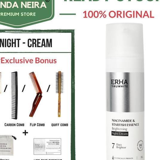 Erha Truwhite Brightening Night Cream / Krim Malam / Cerah Kulit