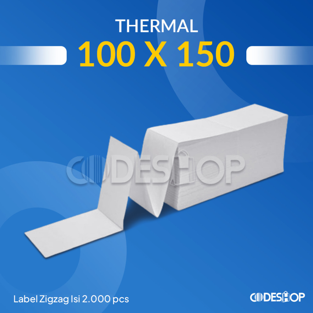 

Label Barcode Kertas Stiker 100 X 150 Thermal 100x150 mm A6 Isi 2.000 pcs