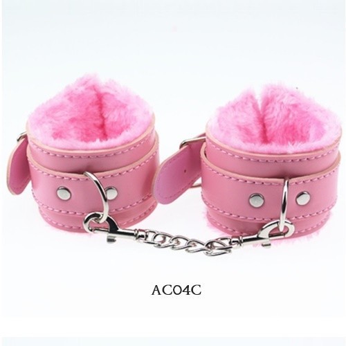 TERMURAH BORGOL BULU CINTA HANDCUFF COSPLAY COSTUME SEXY LINGERIE PINK AC04C