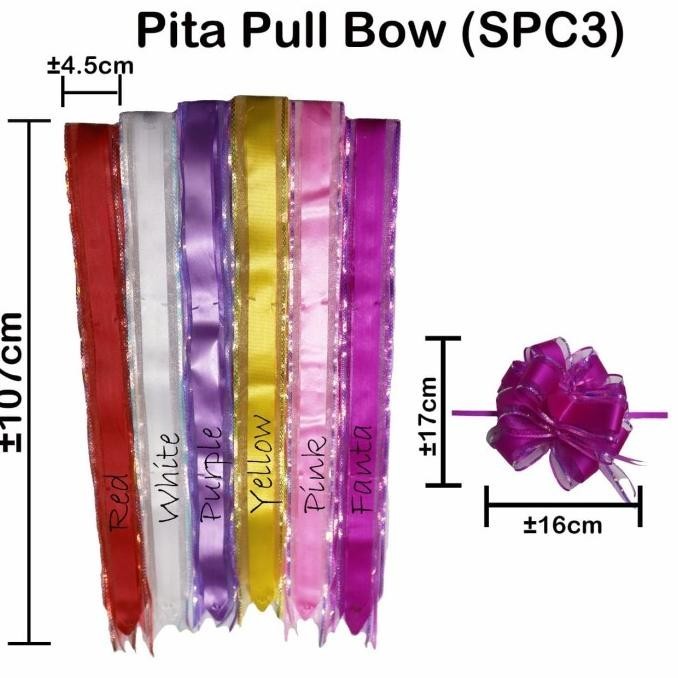 

Pull Bow (SPC 3) 10pcs/Pack - Pita Tarik - Ribbon - Kado Hadiah
