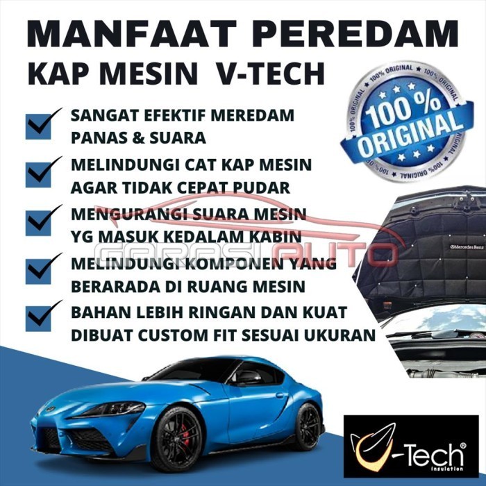 Peredam Panas Suara Kap Mesin Mobil Daihatsu Ayla Vtech