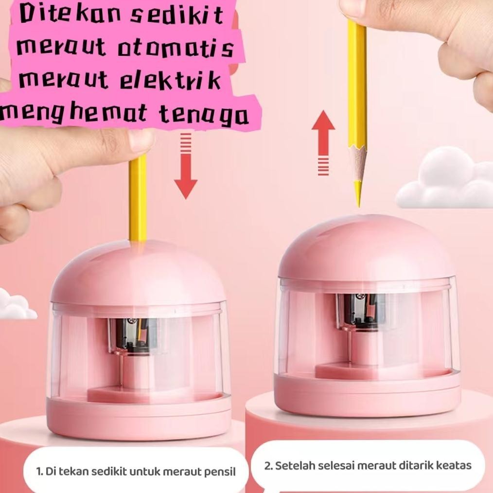 

COD Electric Stationery Set / Set Alat Tulis Elektrik Rautan Penghapus Vacuum Pensil 11 In 1 Pink Biru Murah