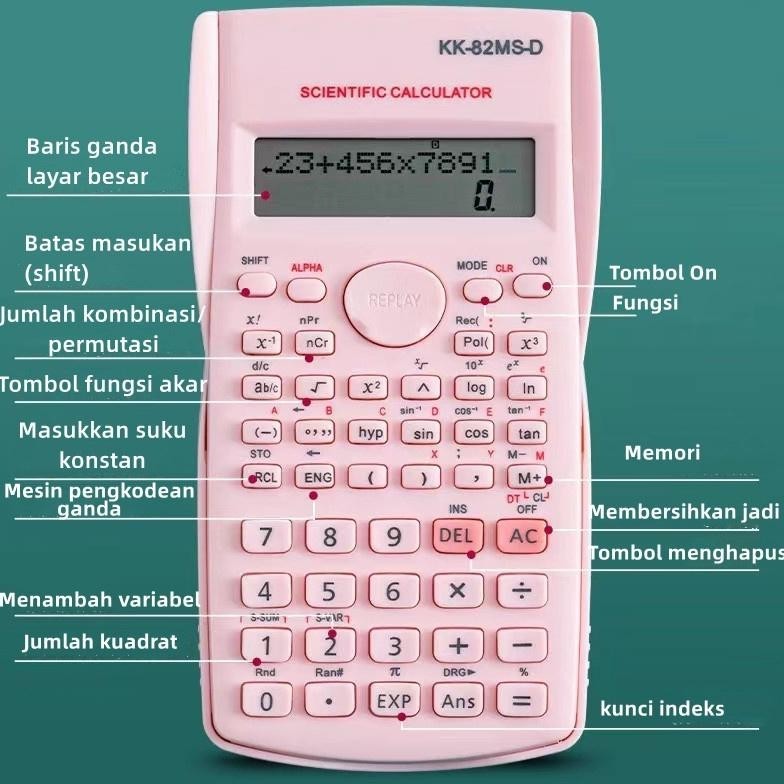 

sr-32 PuluzKalkulator Color Function Scientific Kalkulator 24 Fungsi Kalkulasi 3 Warna 1700 scientific calculator Terlaris