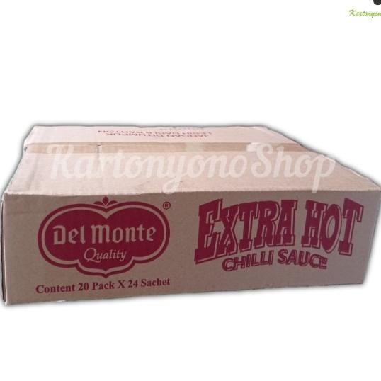 

Saos Saus Sauce Sambal Delmonte Extra Hot Sachet Per Dus Isi 20 Pak