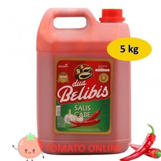 

Sambal Saus Cabe Dua Belibis Jerigen Dirigen Galon 5 Kg / 5Kg