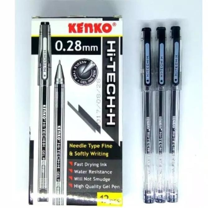

Buruan serbu] PEN GEL HITECH KENKO HITAM 0,28 MM