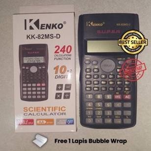 

ew-98 Kalkulator Sekolah Scientific KENKO 82MS 10 Digit - Calculator Ilmiah Ujian Sin Cos Tan Premium