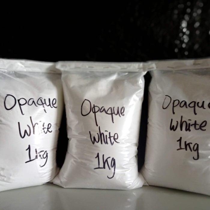 

Terlaris Opaque White 1170 1kg /Pemutih Makanan /Titanium Dioxide Food Grade SALE