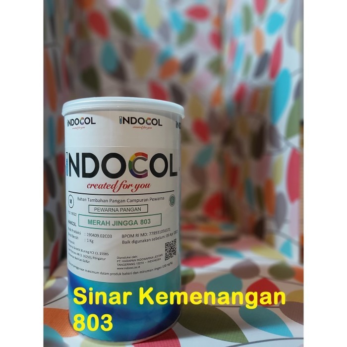 

Terlaris Pewarna Makanan Indocol Orange Red 803 - Merah Jingga; 1 kg SALE