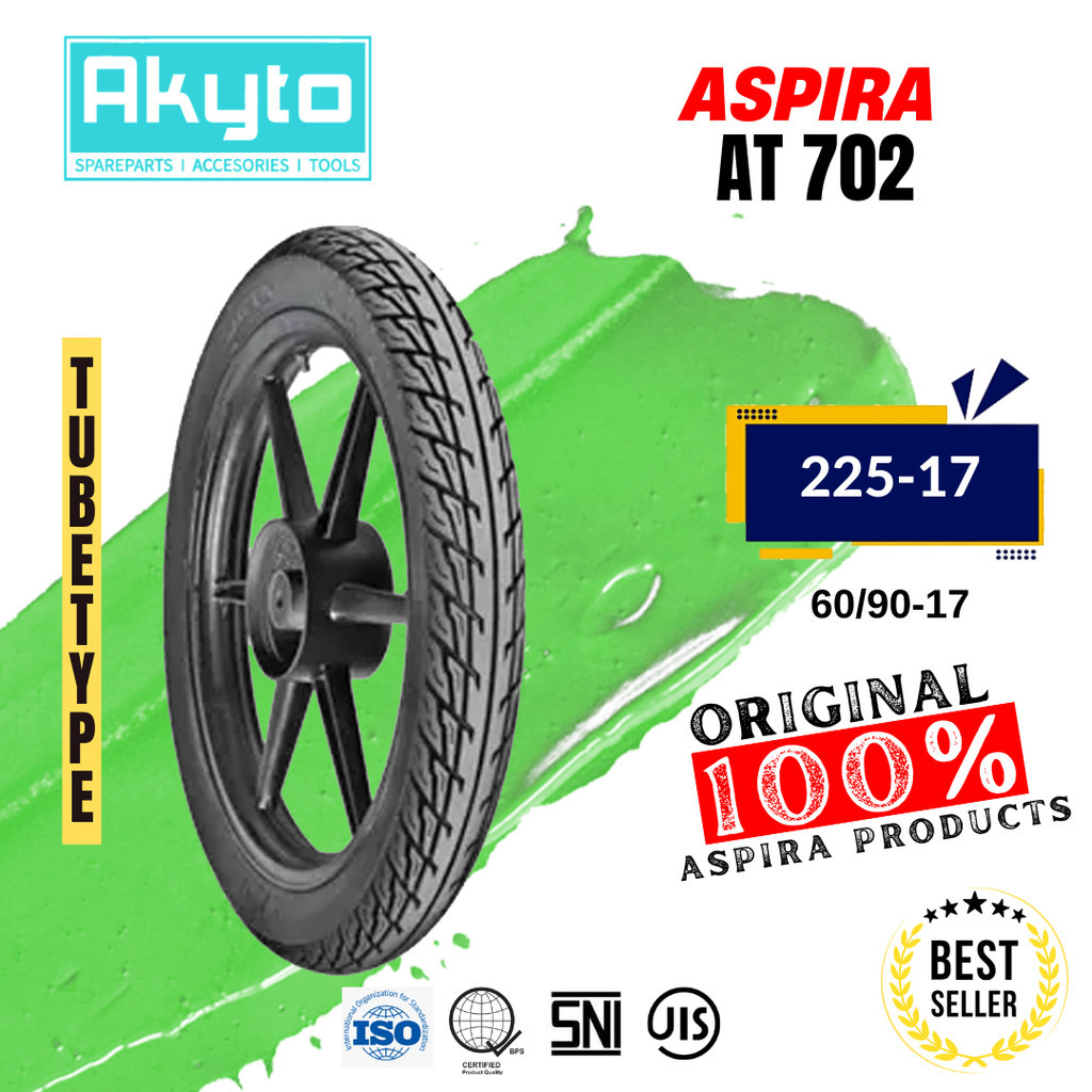 BAN ASPIRA AT 702/ BAN TUBETYPE / BAN MOTOR RING 17 / BAN R17 / BAN LUAR / BAN NON TUBELESS / BAN MO