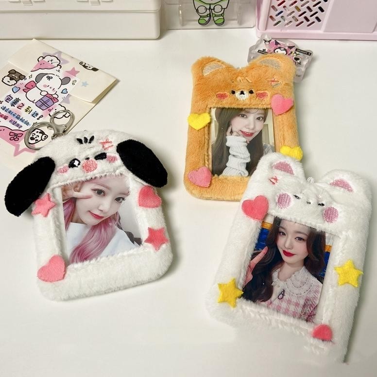 

ter-98 Ready!!Plush Rabbit 3inch Idol Foto Pelindung Case Photocard Holder Dengan Gantungan Kunci Lucu Pelindung Kartu Kredit ID Bank Alat Tulis Siswa Original