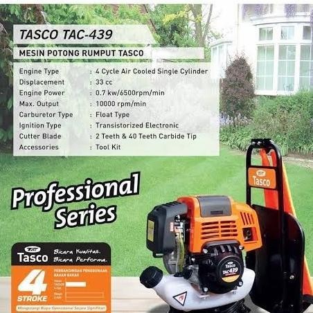 Tasco Mesin Potong Rumput Gendong 439 4Tak Meson Potong Rumput 4 Tak  Ready