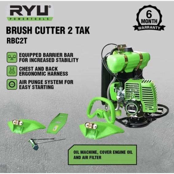 Mesin Potong Rumput Rbc2T Ryu / Alat Potong Rumput / Brush Cutter Ryu  Ready
