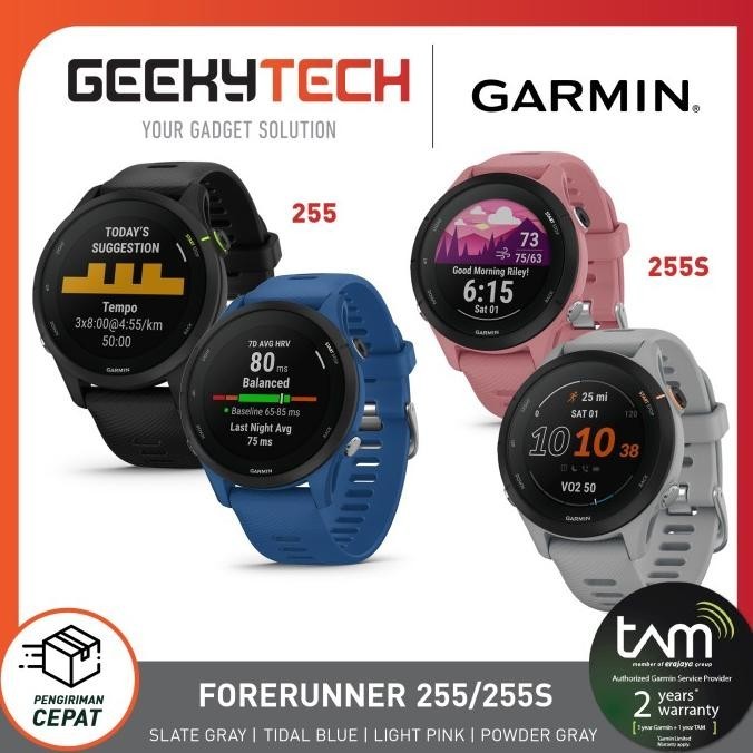 Garmin Forerunner 255 / 255S / Fr255 / Fr255S - Garansi Resmi