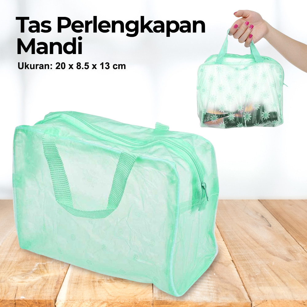 KM- eTya Tas Perlengkapan Mandi Kosmetik Waterproof Bag - E40 / tas peralatan mandi / tas mandi trav