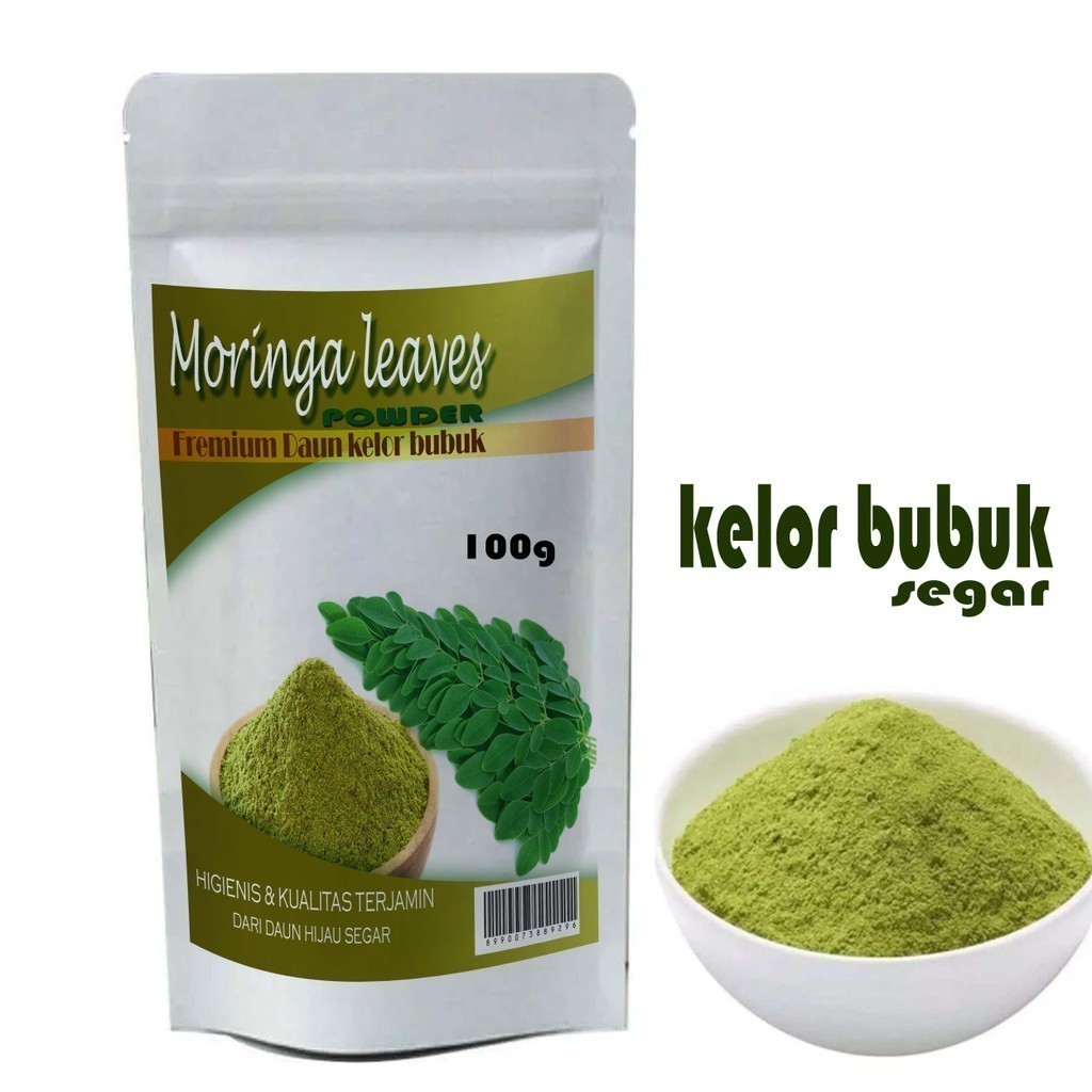 

Kelor powder daun kelor kering 100g sampai 1kg bersih dan murni OS230SA