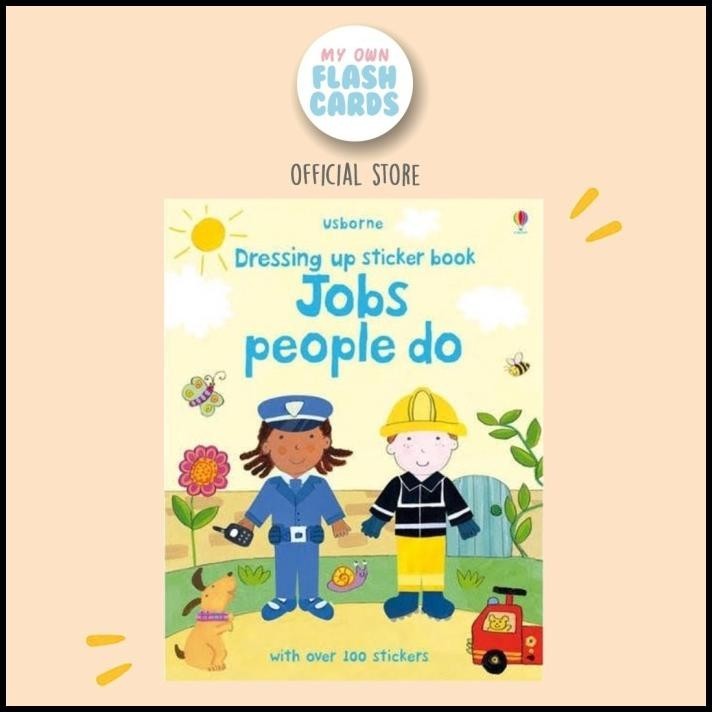 

Usborne Dressing Up Jobs People Do Sticker Book - Buku Impor Anak Kids
