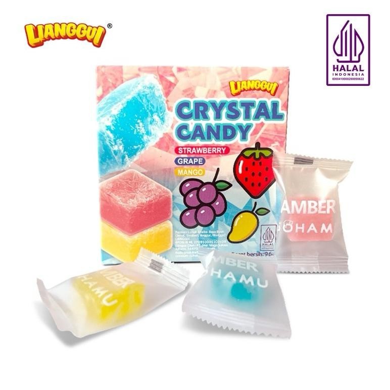 

[Halal] Liang Gui Crystal Candy / Permen Crystal Aneka Rasa Stroberi Anggur Mangga 96g