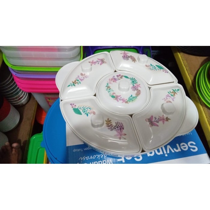 Prasmanan Set Melamin Onyx / Wadah Saji (35 Cm)