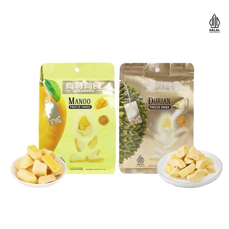 

Urnsack Bundling Isi 2 Pack / Freeze Dried Durian 32gr + MANGO 32gr