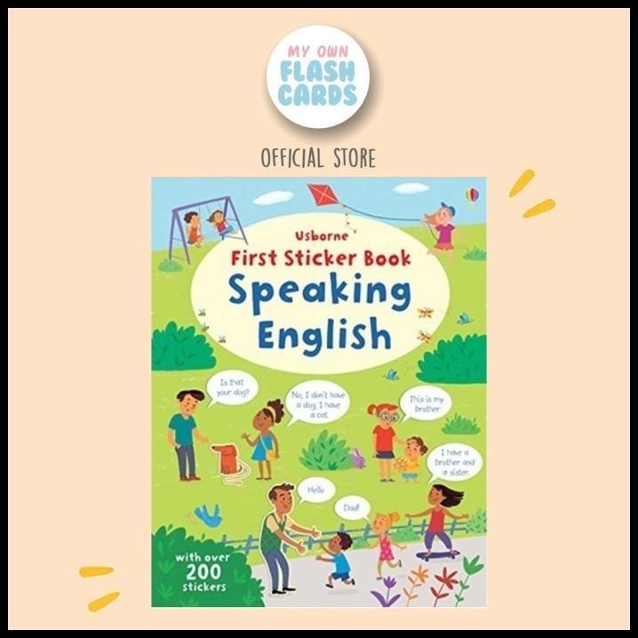 

Usborne Speaking English First Sticker Book - Buku Stiker Anak Import
