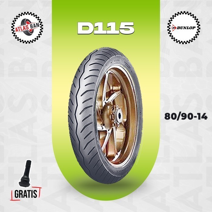 Ban Tubles Motor Matic DUNLOP D115 80/90 Ring 14