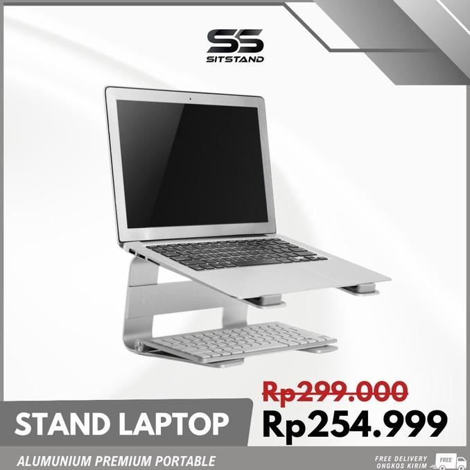 SitStand Laptop Stand Alumunium Premium Portable