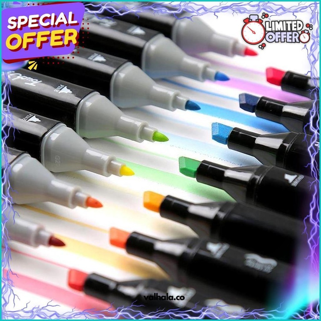 

(Dyi) Touchfive 80 Warna Sketsa Spidol Umum General Marker Set Animation Markers For Beginner