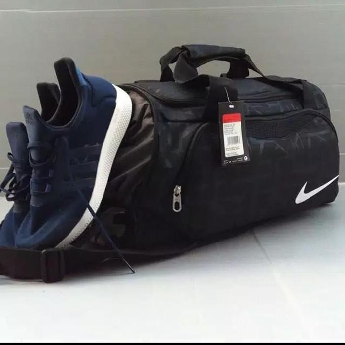 Nat Golf Mantap Bro Tas Nike Tribal Hitam Tas Pakaian Olaraga Boston Bag