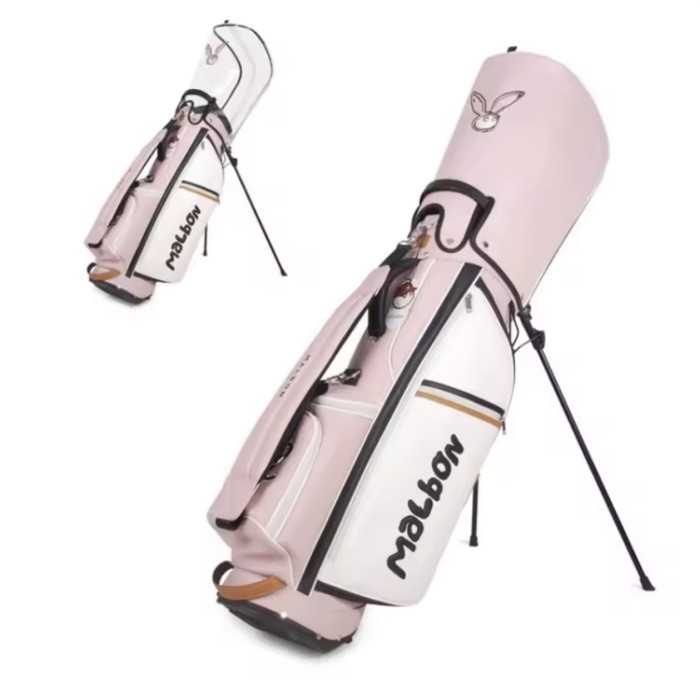 Nat Tas Golf Malbon Standbag Pink