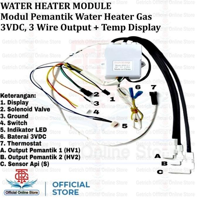:<:<:<:<] Modul igniter pemantik kompor Gas LPG Water Heater Dryer FHS-L1