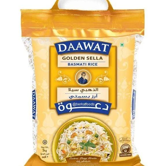 

Basmati Rice Daawat Golden Sella / Beras Basmaati India 5Kg