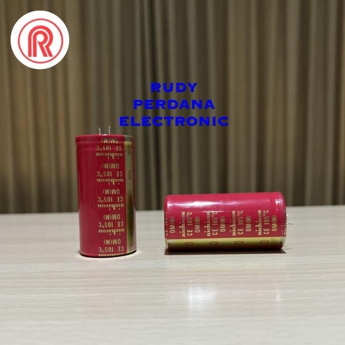 =+=+=+] KAPASITOR ELCO ELKO 10000UF 100V 10000 UF 100 VOLT NICHICON RED OM (M)