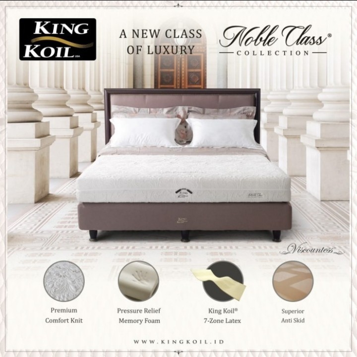 KASUR KING KOIL MATTRESS VISCOUNTES/KASUR FULL LATEX - FUL SET 180X200