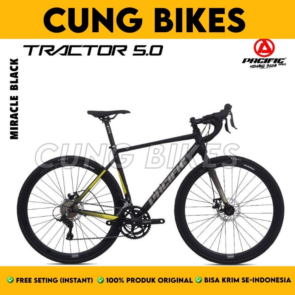 Sepeda Balap PACIFIC Tractor 5.0 Roadbike 700cc Frame Alloy