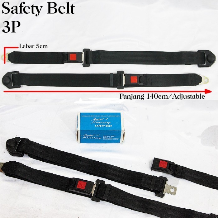 SAFETY BELT MOBIL 3 POIN/SABUK PENGAMAN MOBIL 3 TITIK MANUAL
